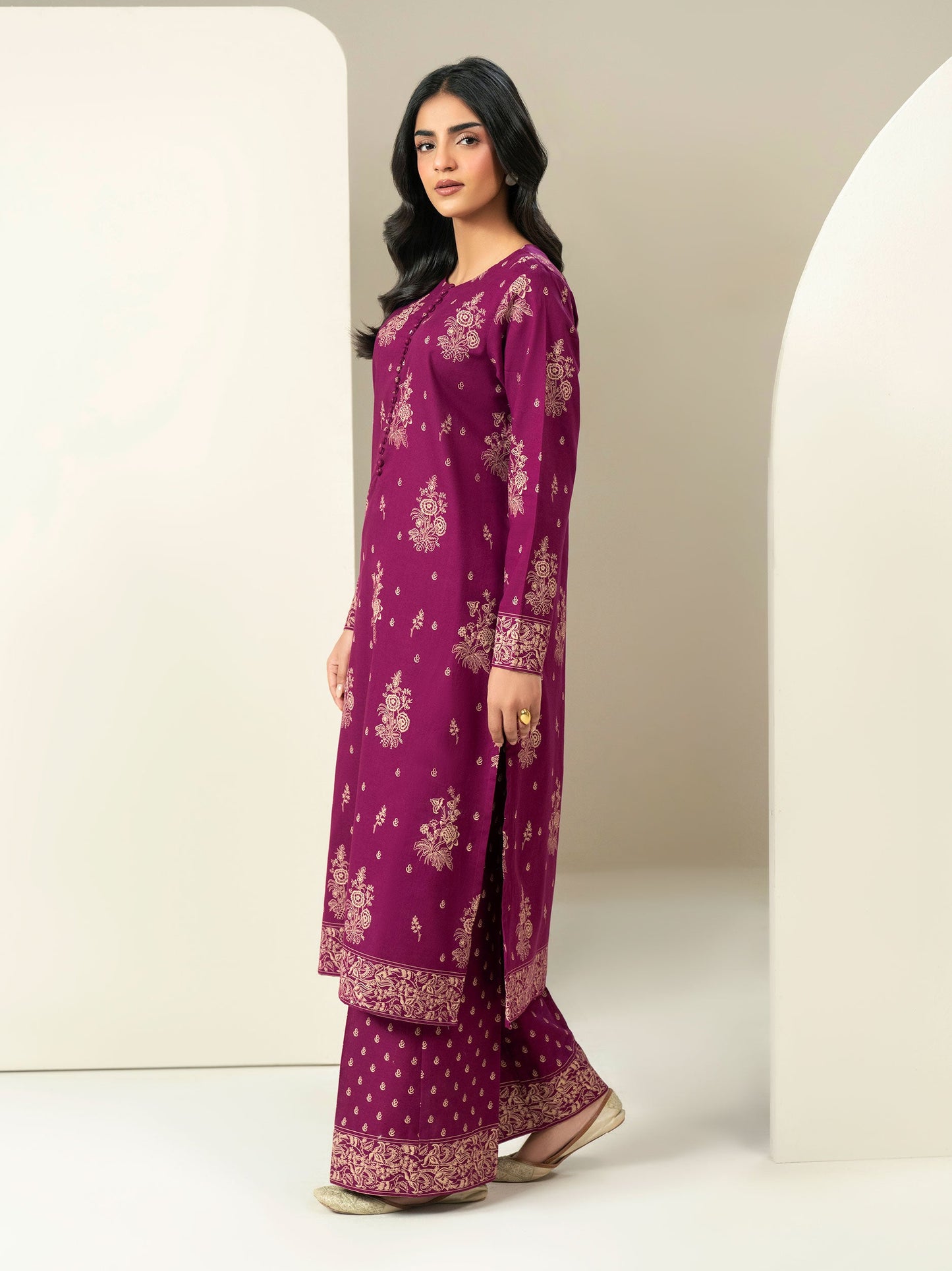 2 Piece Khaddar Suit Paste-Print (Unstitched)