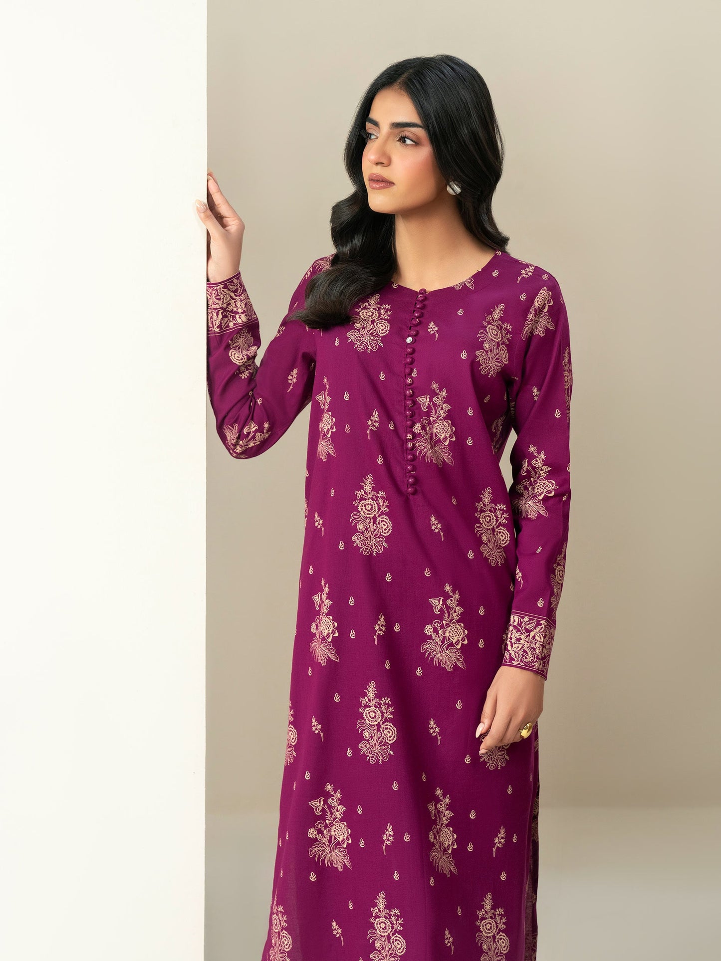 2 Piece Khaddar Suit Paste-Print (Unstitched)