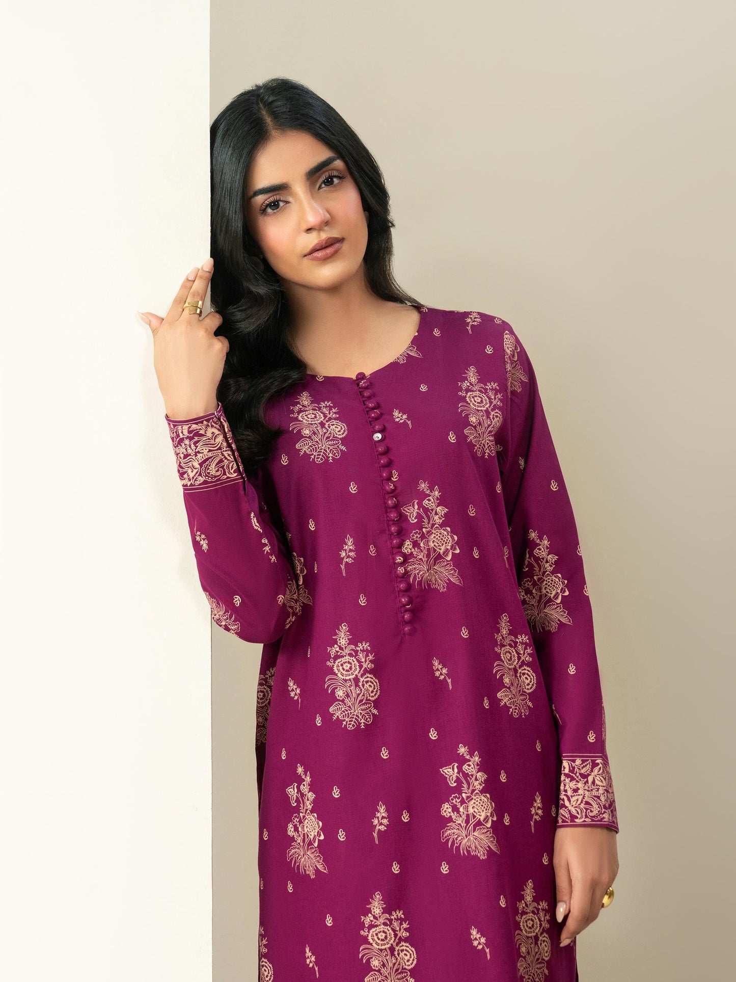 2 Piece Khaddar Suit Paste-Print (Unstitched)